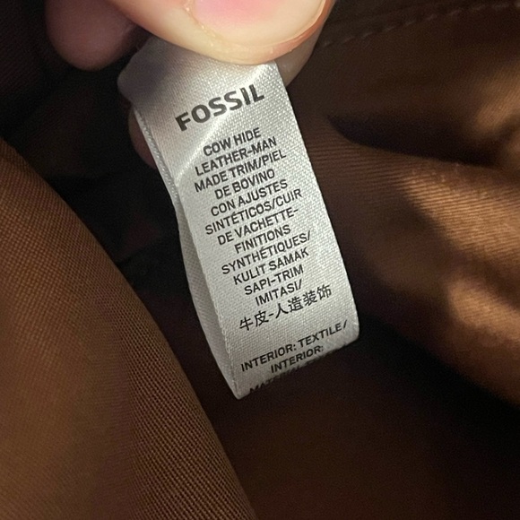 Fossil Brown Leather Backpack - Picture 10 of 16